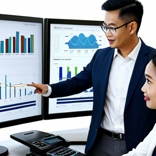 Professional Investment Advice**

"A friendly financial advisor in a modern office setting, wearing appropriate business attire, fully clothed, explaining investment options to a young Malay couple, safe for work, professional environment, modest clothing, showcasing graphs and charts on a screen, perfect anatomy, natural proportions, family-friendly, well-lit, high-quality rendering."

**