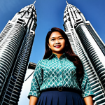 펀드투자상담사 고객 상담 사례 - Corporate Professional**

"A confident Malaysian businesswoman in a modest batik blouse and a tailor...