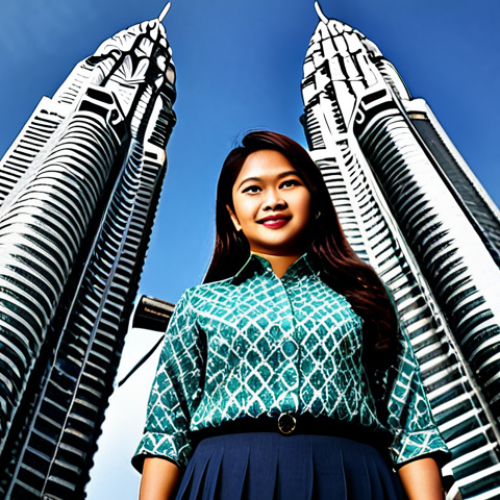 펀드투자상담사 고객 상담 사례 - Corporate Professional**

"A confident Malaysian businesswoman in a modest batik blouse and a tailor...