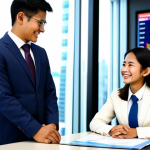 펀드투자상담사 고객 서비스 최적화 - **

A successful female financial advisor, fully clothed in a modest yet stylish business suit, cons...