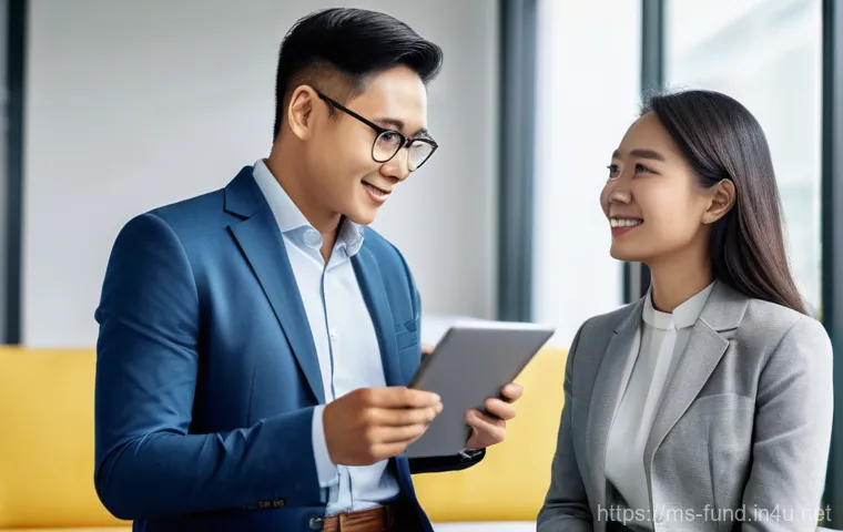 펀드투자상담사 관련 연봉 협상 팁 - **Prompt:** A focused Malaysian male Financial Investment Advisor, late 20s to early 30s, wearing a ...